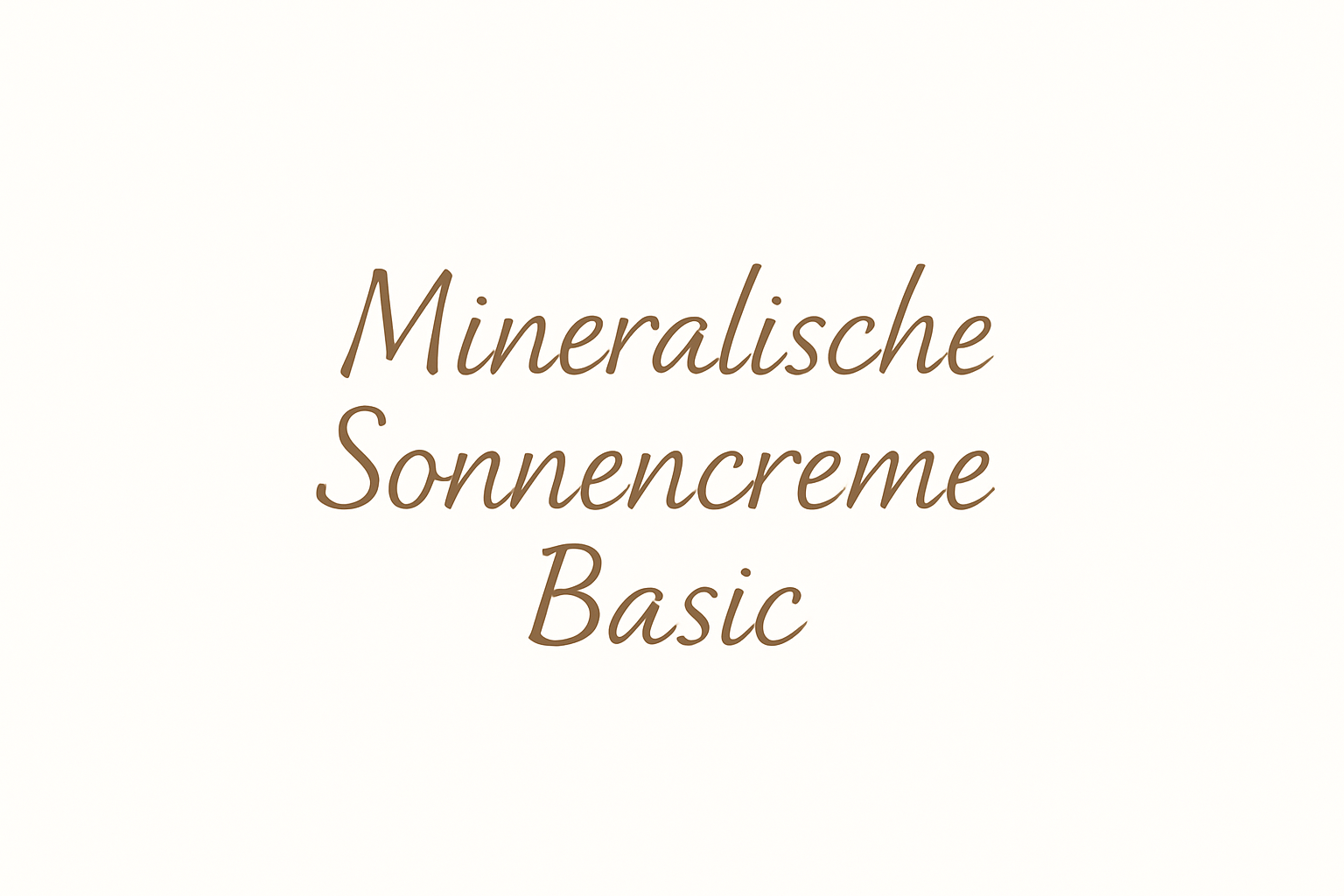 Mineralische Sonnencreme Basic
