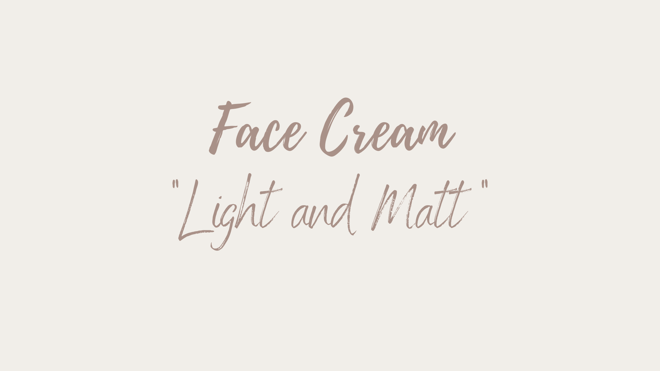 Face Cream 