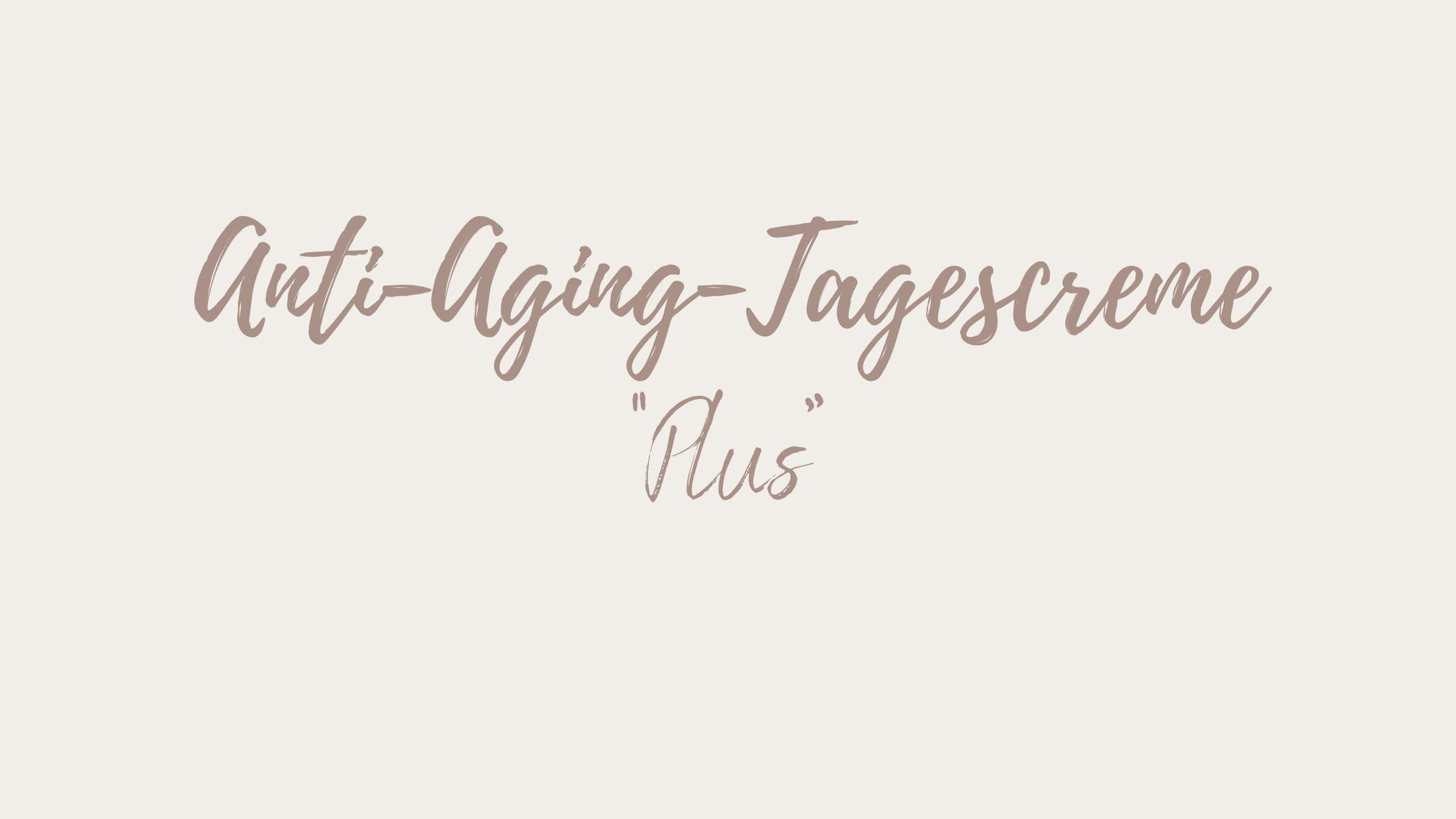 Anti-Aging Tagescreme 