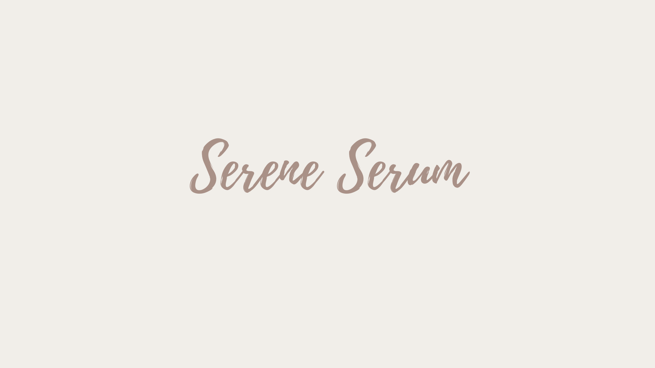 Serene Serum