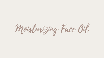 Moisturizing Face Oil