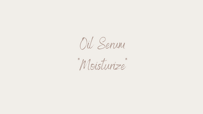 Oil Serum "Moisturize"